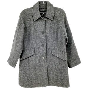 NWT East 5th Light Grey Wool Button Down Jacket